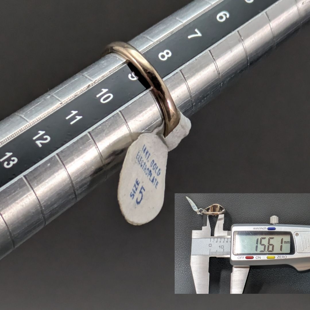 ESPO 9号 ヴィンテージ シグネットリング 14KT デッドストック