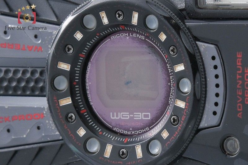 中古】RICOH リコー PENTAX ペンタックス WG-30 ブラック 防水 