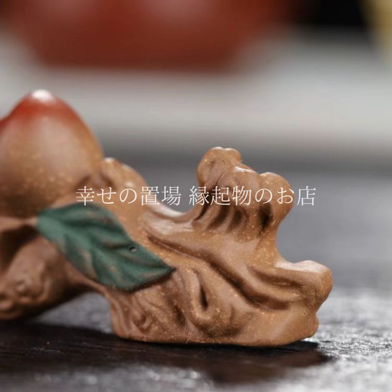 寿桃 筆置き ペン置き 筆架 文鎮 置物 風水 卓上置物 桃 オブジェ 小物