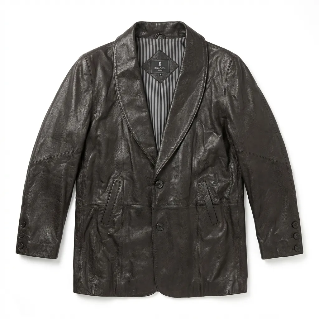 GIANFRANCO FERRE ジャンフランコ フェレ　レザーコート　50㌅ 1243001001226_1.jpg