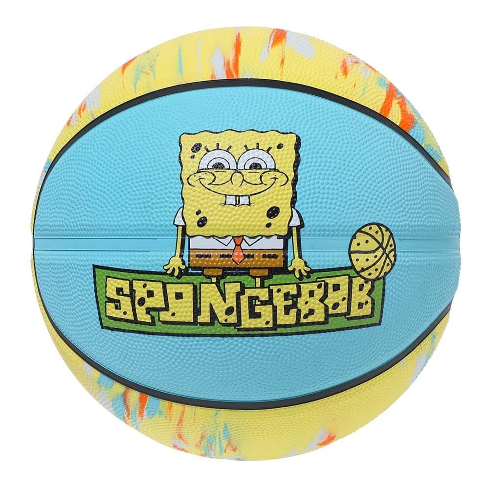 新品 SPALDING (スポルディング) バスケットボール スポンジ・ボブ スターマーブル ラバー イエロー 6号球 85-184J