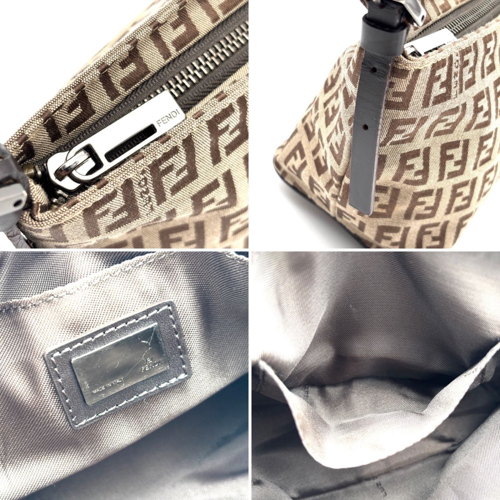 美品 FENDI フェンディ ズッキーノ アクセサリーポーチ 美品 FENDI フェンディ ズッキーノ アクセサリーポーチ