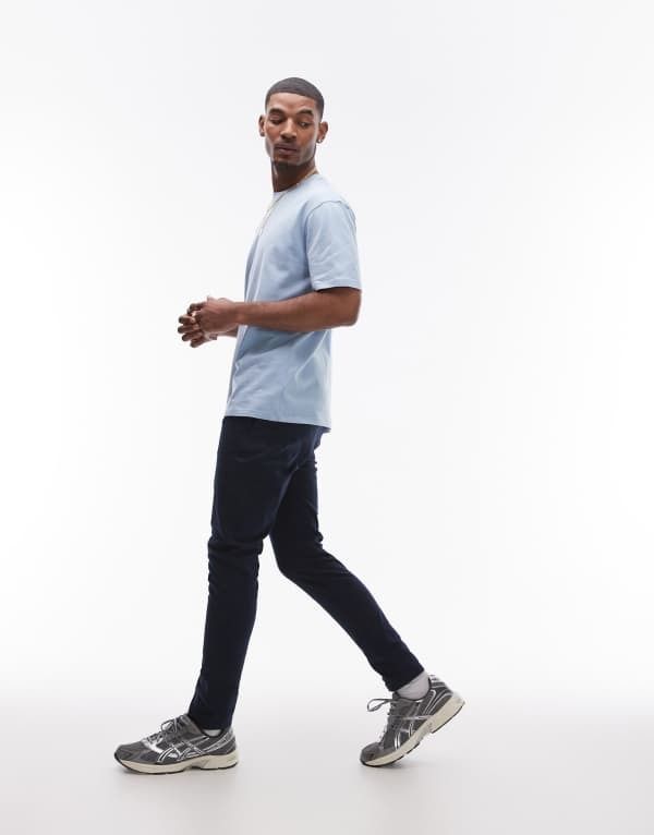 トップマン メンズ ボトムス カジュアルパンツ パンツ  skinny chino pants Navy ネイビー