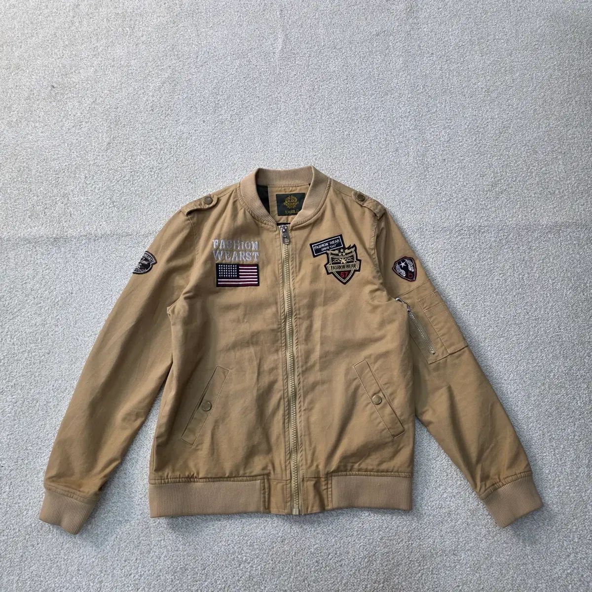 L KASILD ヴィンテージ ジップアップ パイロットジャンパー ジャケット 
