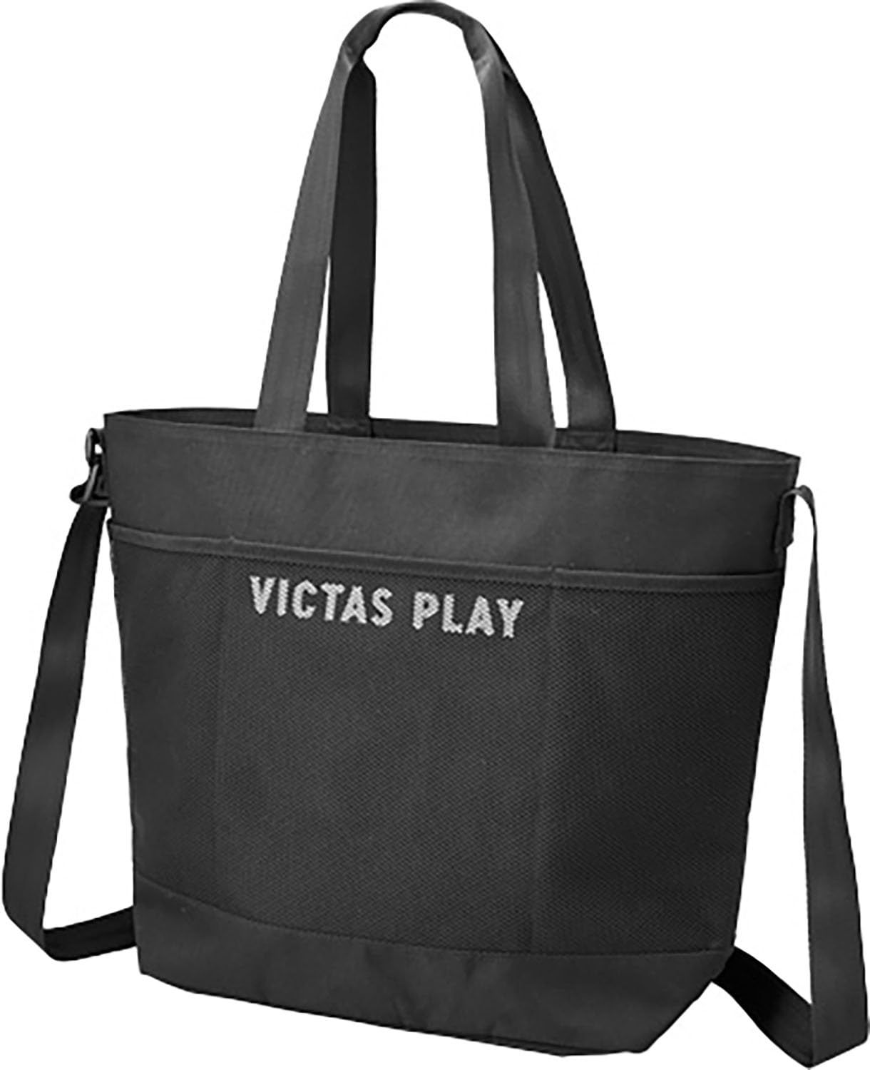 新品 ヴィクタス(VICTAS) 卓球 ショルダー トートバッグ 2WAY メッシュポケット ダブルストラップトート ブラック 682501
