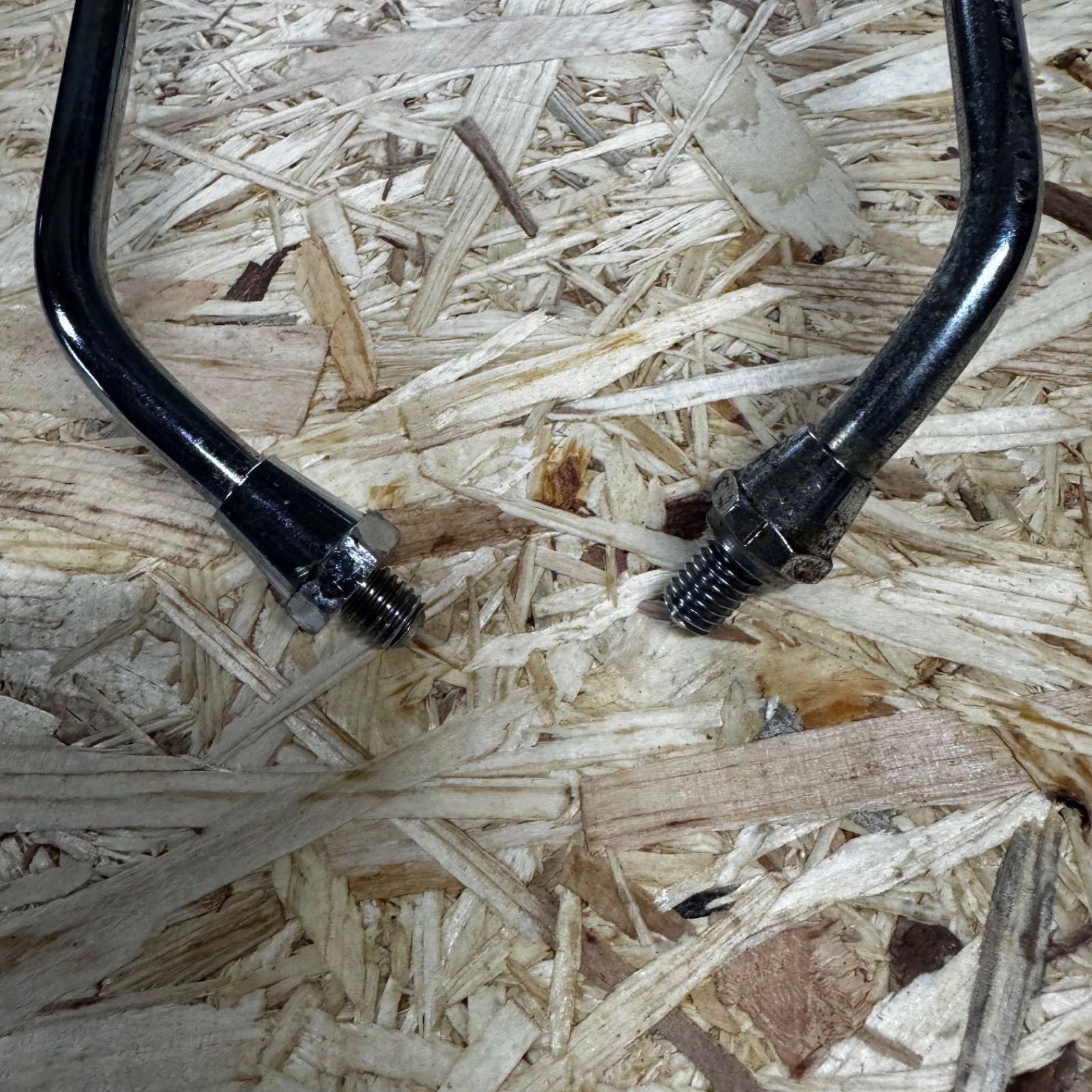 当時物☆ホンダ】☆丸型☆メッキミラー☆左右セット☆M8正ねじ☆300mm 
