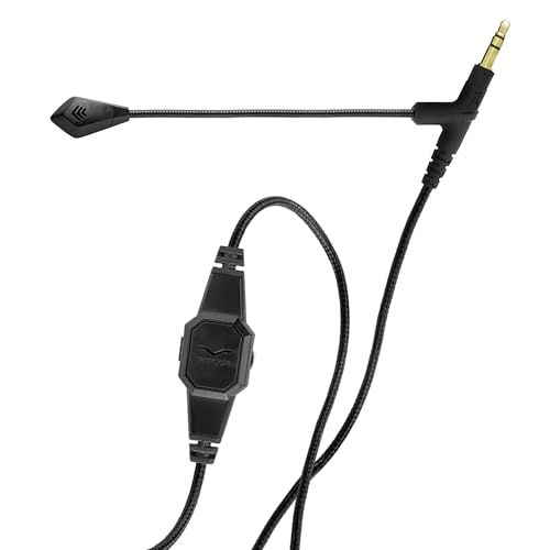 新品 V-MODA BoomPro C-BP-BLACK V-MODAヘッドホン用 ヘッドセット ケーブル マイク付き ボリューム調整 3.5mmステレオ 190cm 無指向性 ブラック