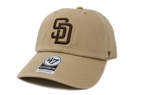 新品 47 Brand (フォーティーセブンブランド) キャップ 47 CLEAN UP MLB サンディエゴ パドレス KHAKI