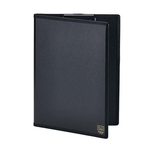 (まとめ) キングジム オールインクリップボード(カバー付き) A4タテ 黒 5995クロ 1枚 〔×5セット〕
