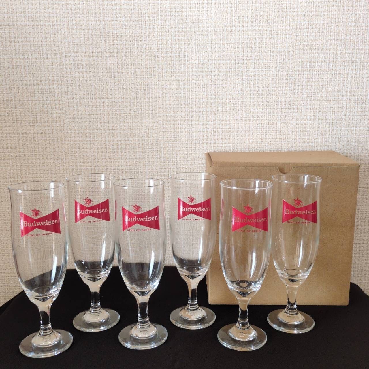 未使用 Budweiser バドワイザー グラス 6個セット ピルスナー - メルカリ