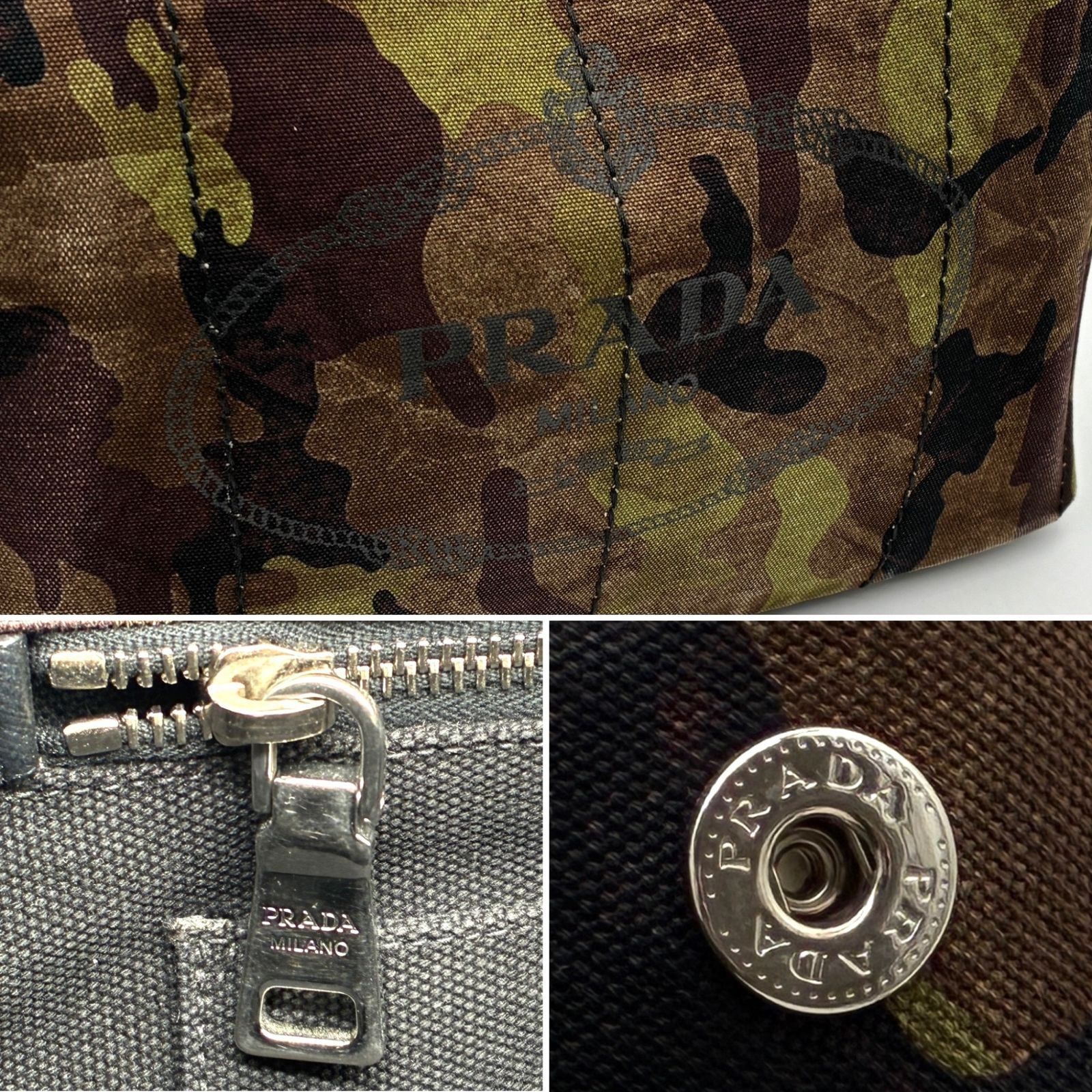 美品 PRADA プラダ カナパ L トートバッグ 2WAY ショルダーバッグ 斜め 