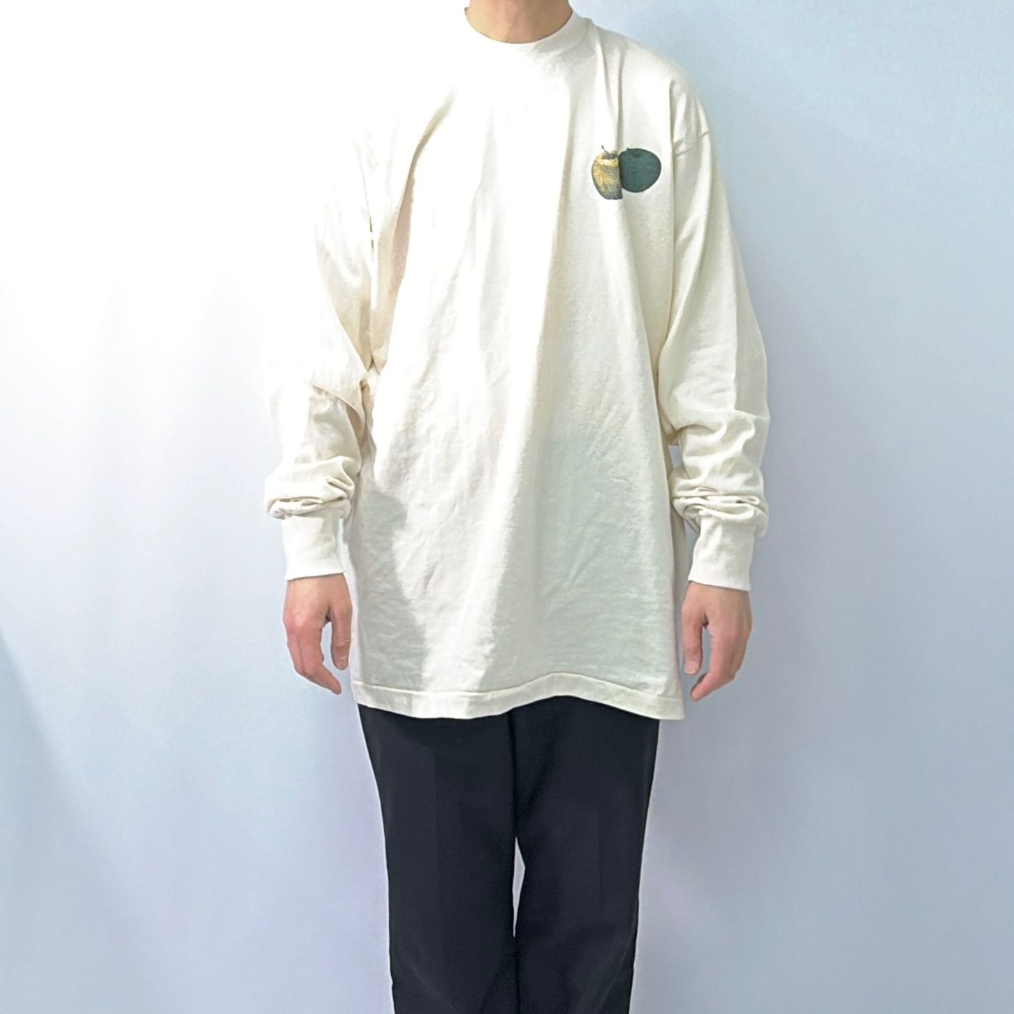 デッドストック 90s アップル フルーツオブザルーム ロンT 長袖 T 