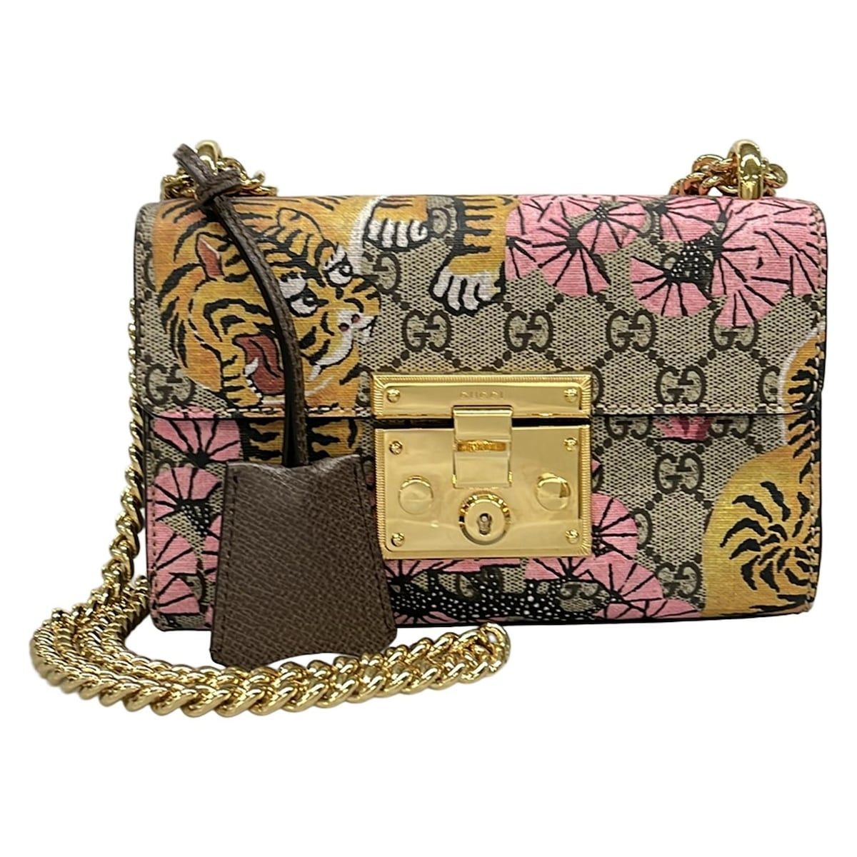 GUCCI(グッチ) ショルダーバッグ美品 パドロック スモール/GG 