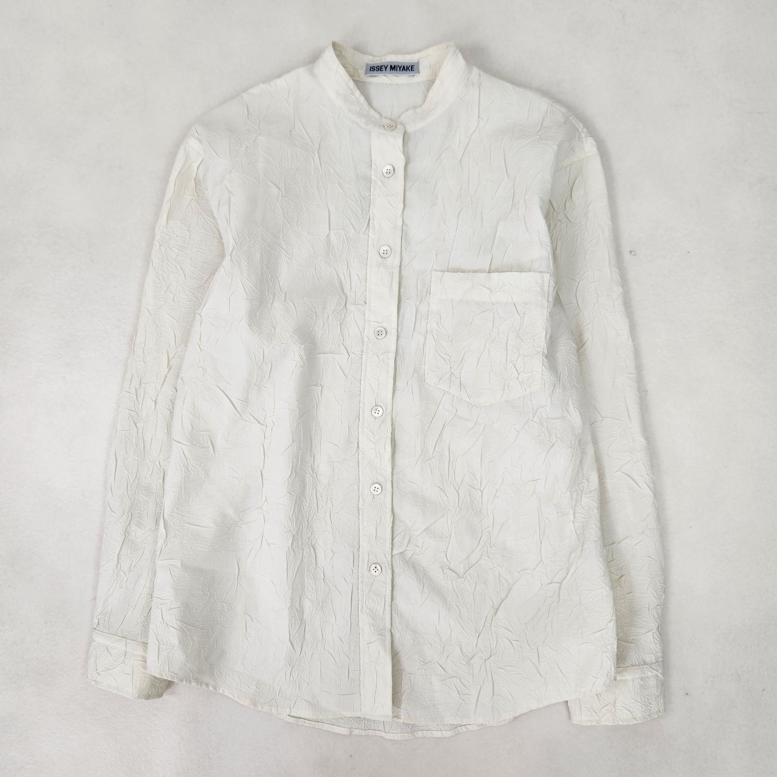 美品 ISSEY MIYAKE 長袖シャツ シワ加工 japanese brand イッセイ 