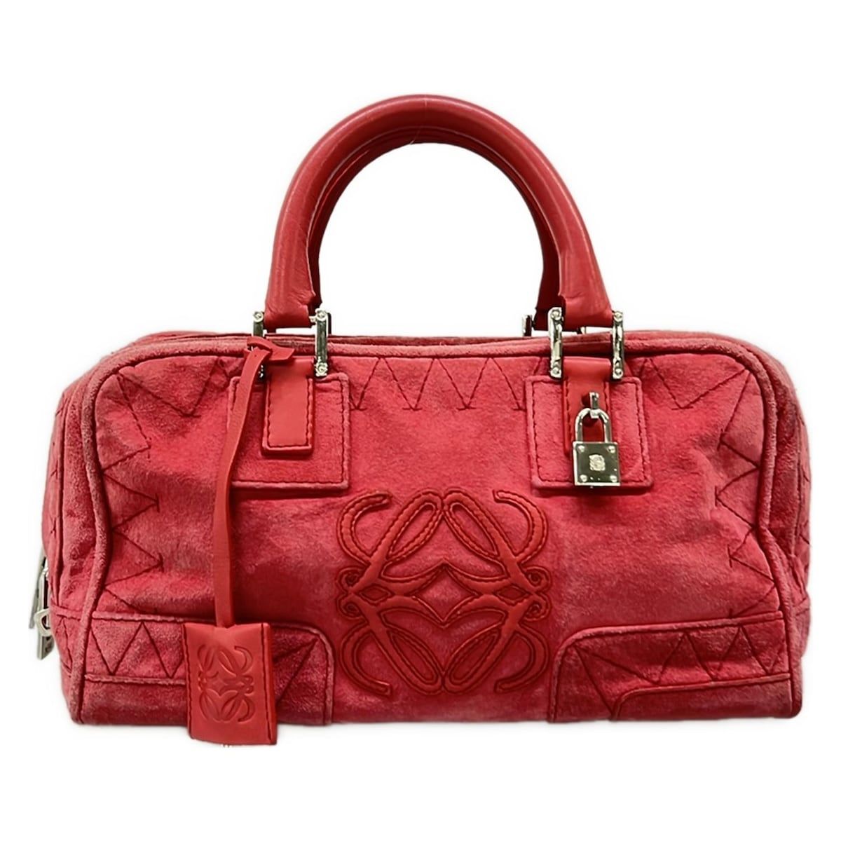 LOEWE(ロエベ) ハンドバッグ アマソナ28 レッド レザー - メルカリ LOEWE(ロエベ) ハンドバッグ アマソナ28 レッド レザー - メルカリ