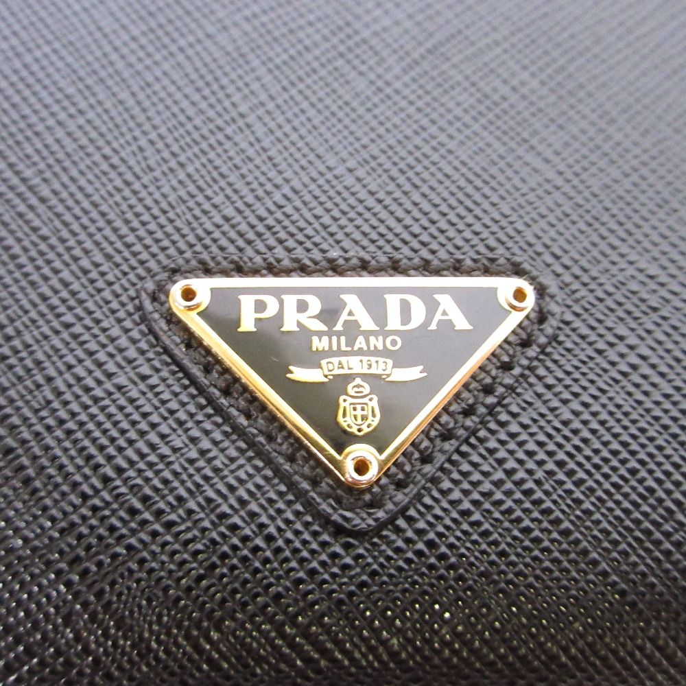 良品 PRADA プラダ サフィアーノレザー ハートモチーフターンロック