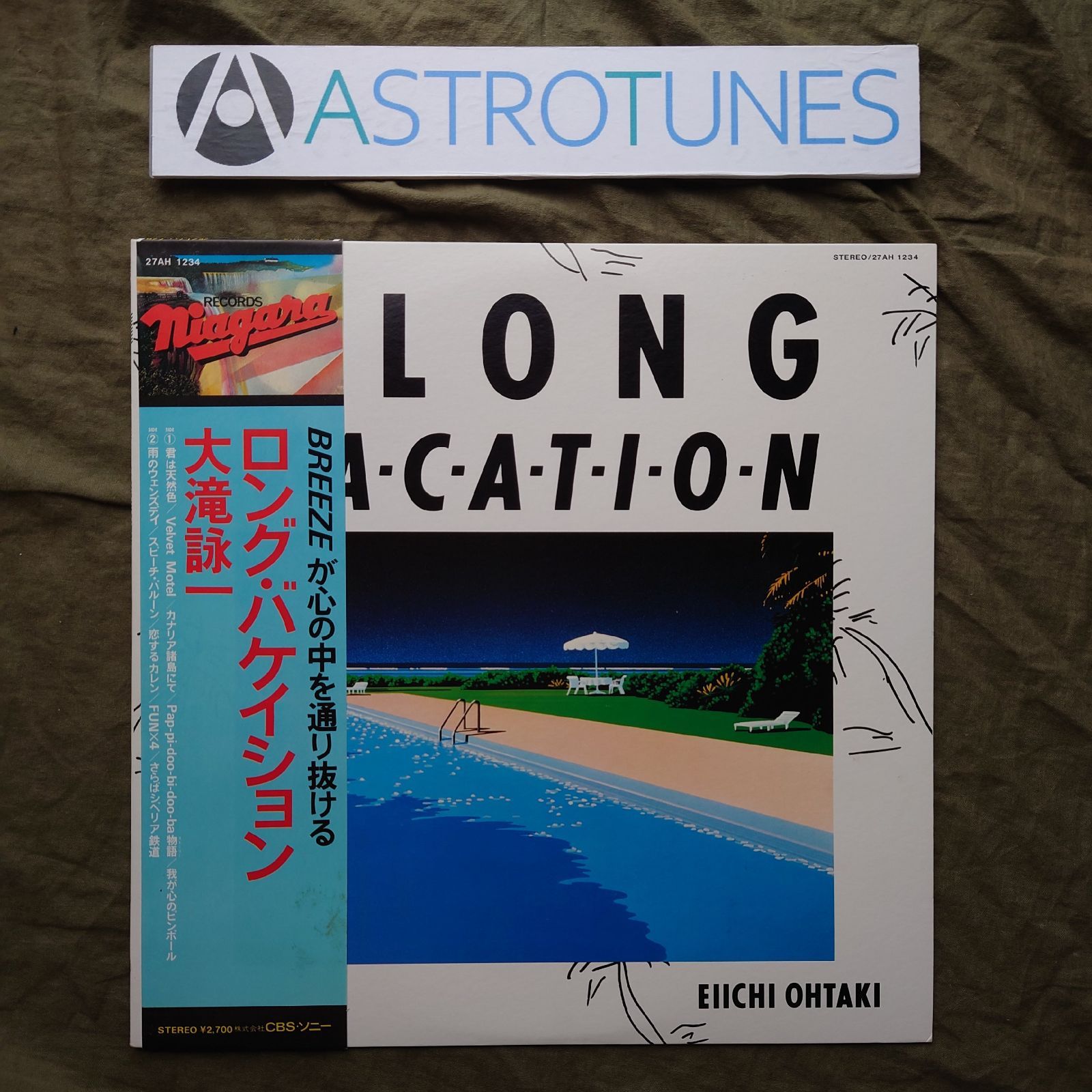 傷なし美盤 1980年 大瀧詠一LPレコード ロング・バケイション A Long