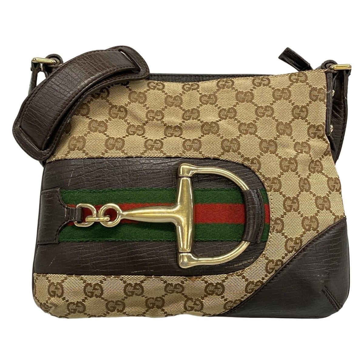 GUCCI(グッチ) ショルダーバッグ GG柄,ホースビット,シェリー GUCCI(グッチ) ショルダーバッグ GG柄,ホースビット,シェリー