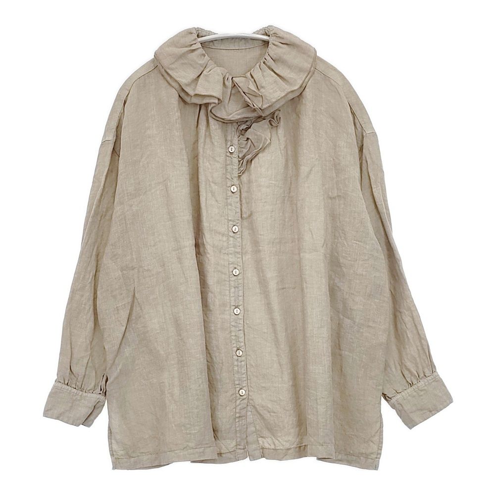 nest Robe  リネン天然染めリーフカラーブラウス Nest Robe リネン天然染め リーフカラーブラウス 【公式通販】