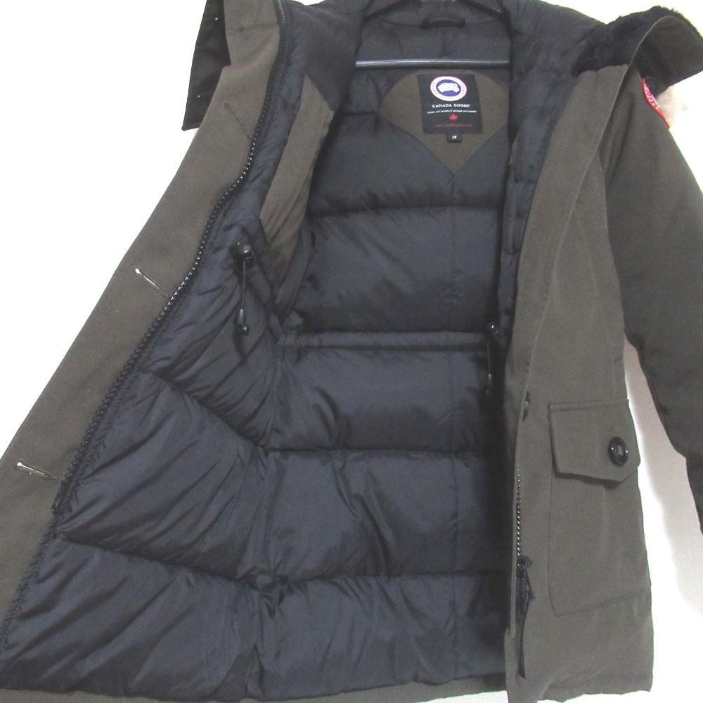 美品 CANADA GOOSE カナダグース コヨーテファー フーディー ブロンテ 