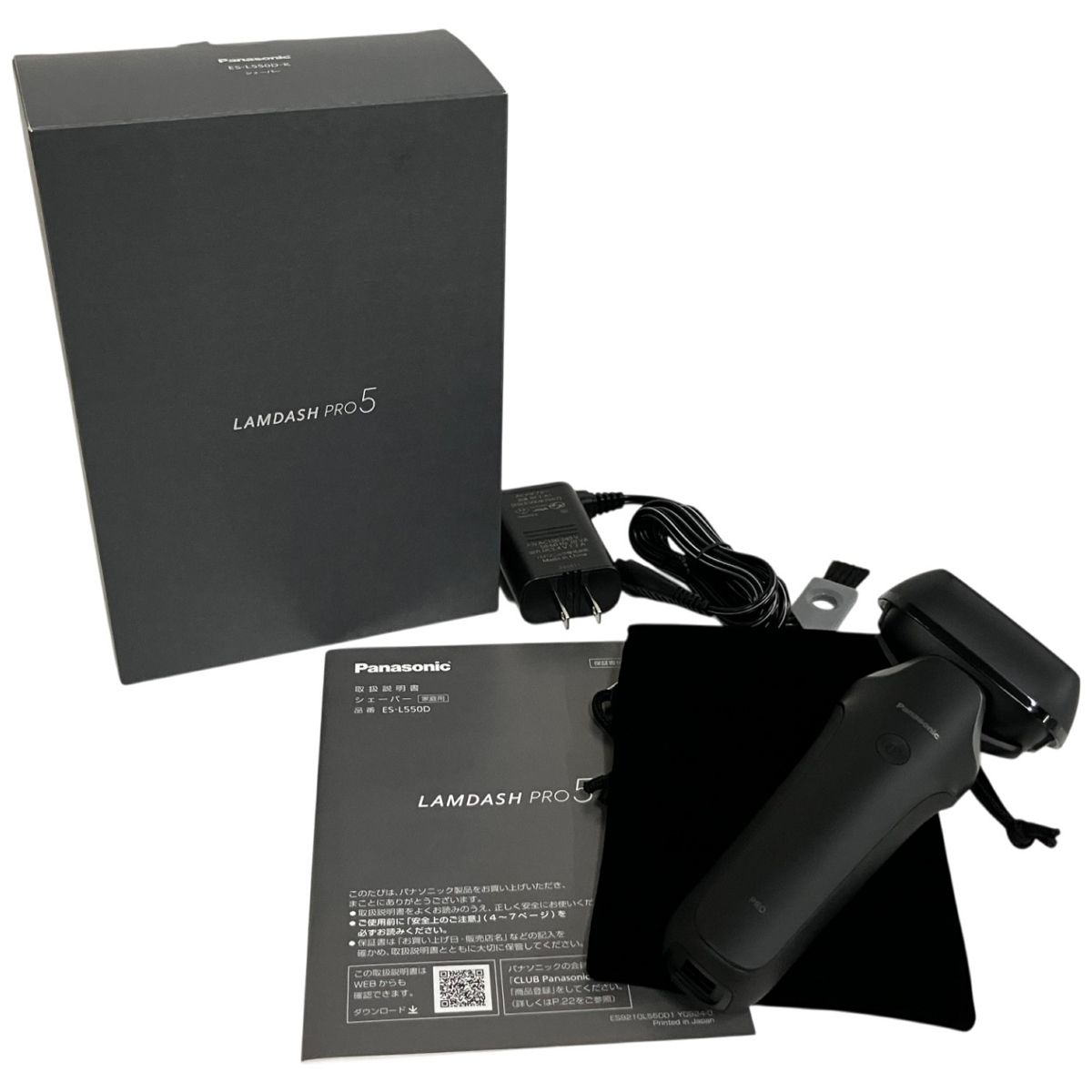 パナソニック ラムダッシュ5枚刃 ES-L550D-K 1台 Panasonic LAM DASH PRO 5