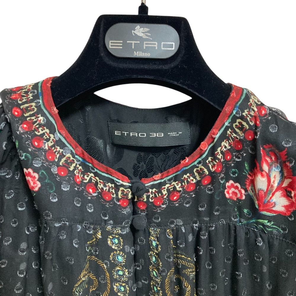 美品 ETRO エトロ Abiti Dress 長袖 ワンピース サイズ38 美品 ETRO エトロ Abiti Dress 長袖 ワンピース サイズ38