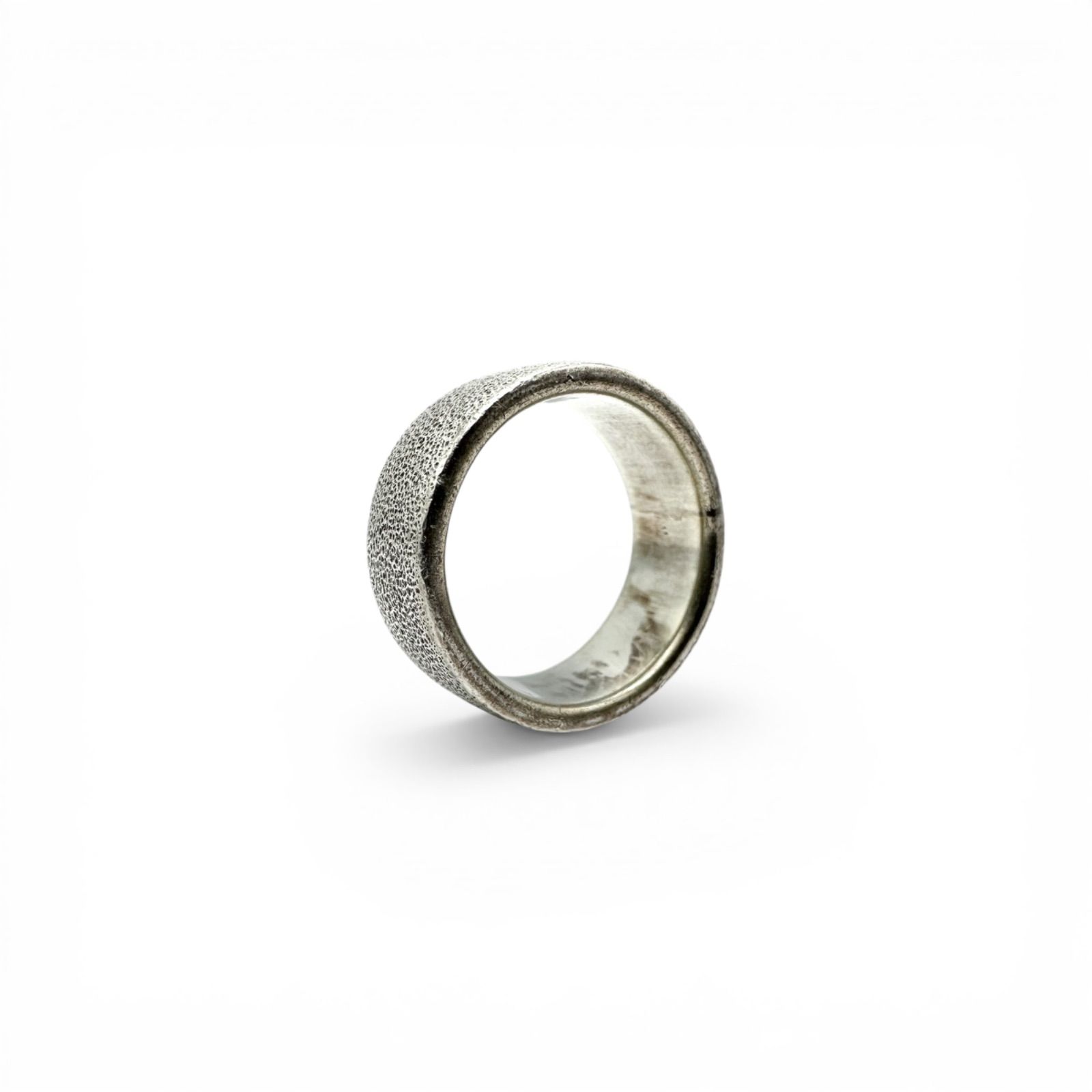 荒らした銀肌】Silver 925 刻印 Vintage Design Ring シルバー 