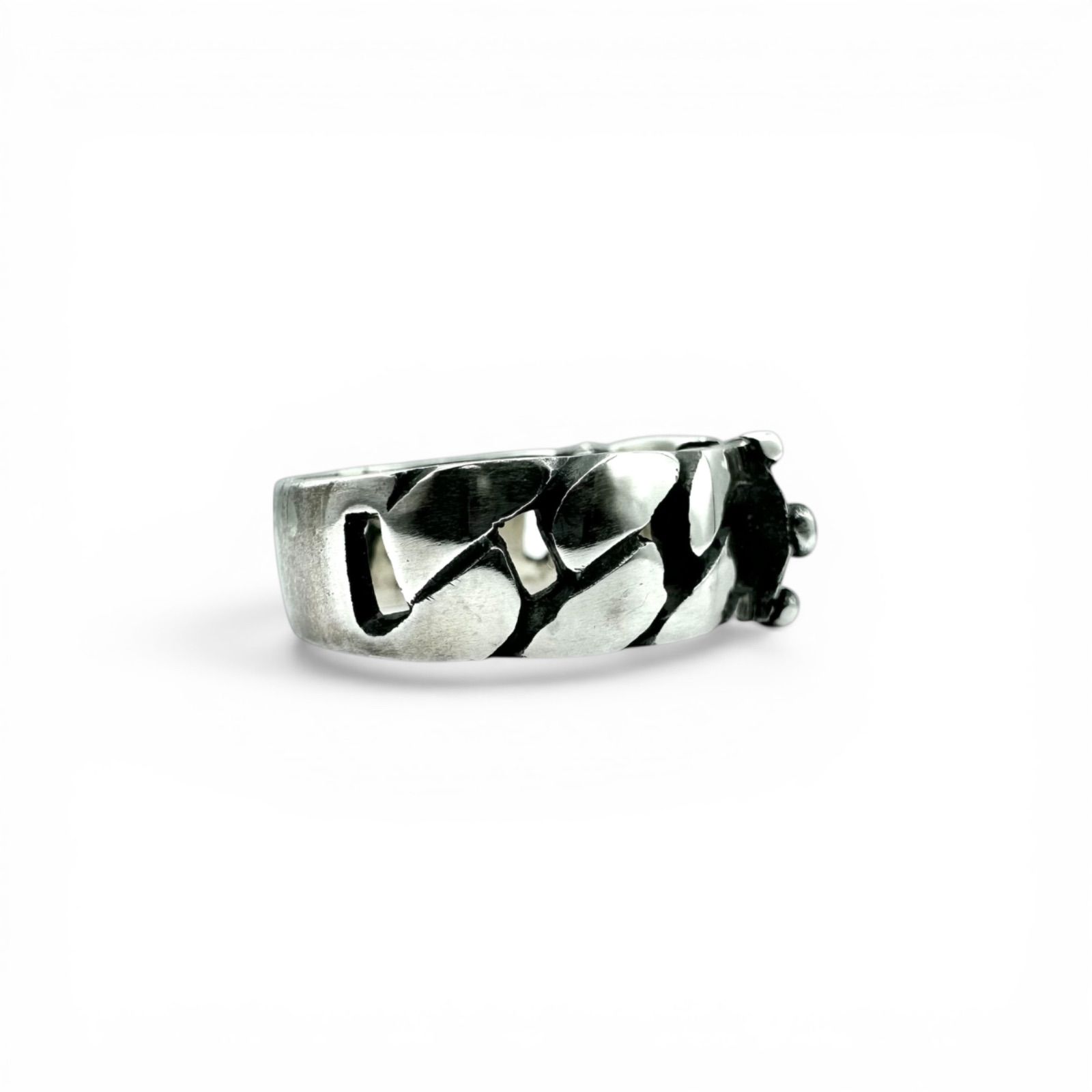 重厚なクロス】鉄十字 SILVER 925 刻印 Vintage Design Ring シルバー 