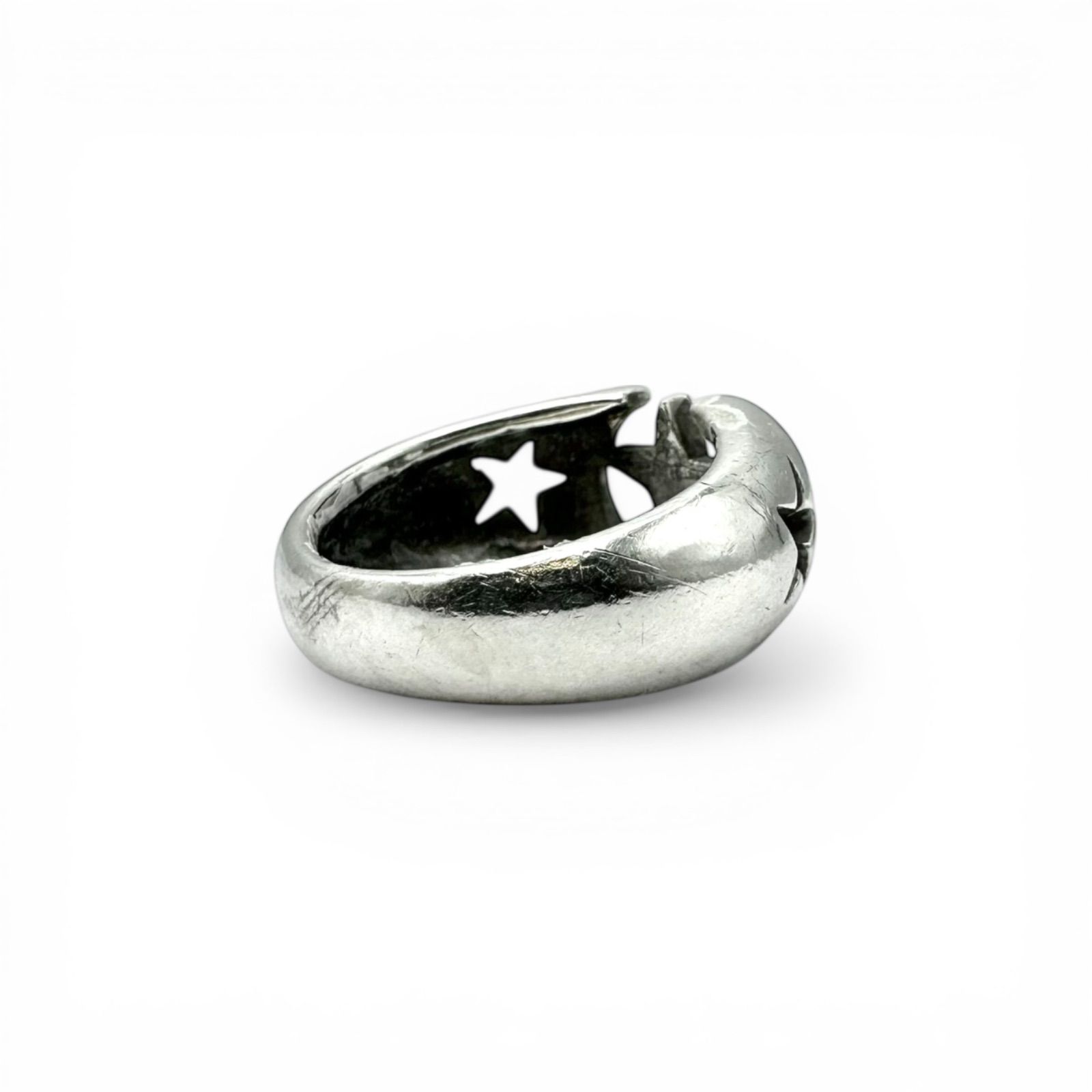 希望の星】スター Silver 925 刻印 90s Vintage Design Ring シルバー