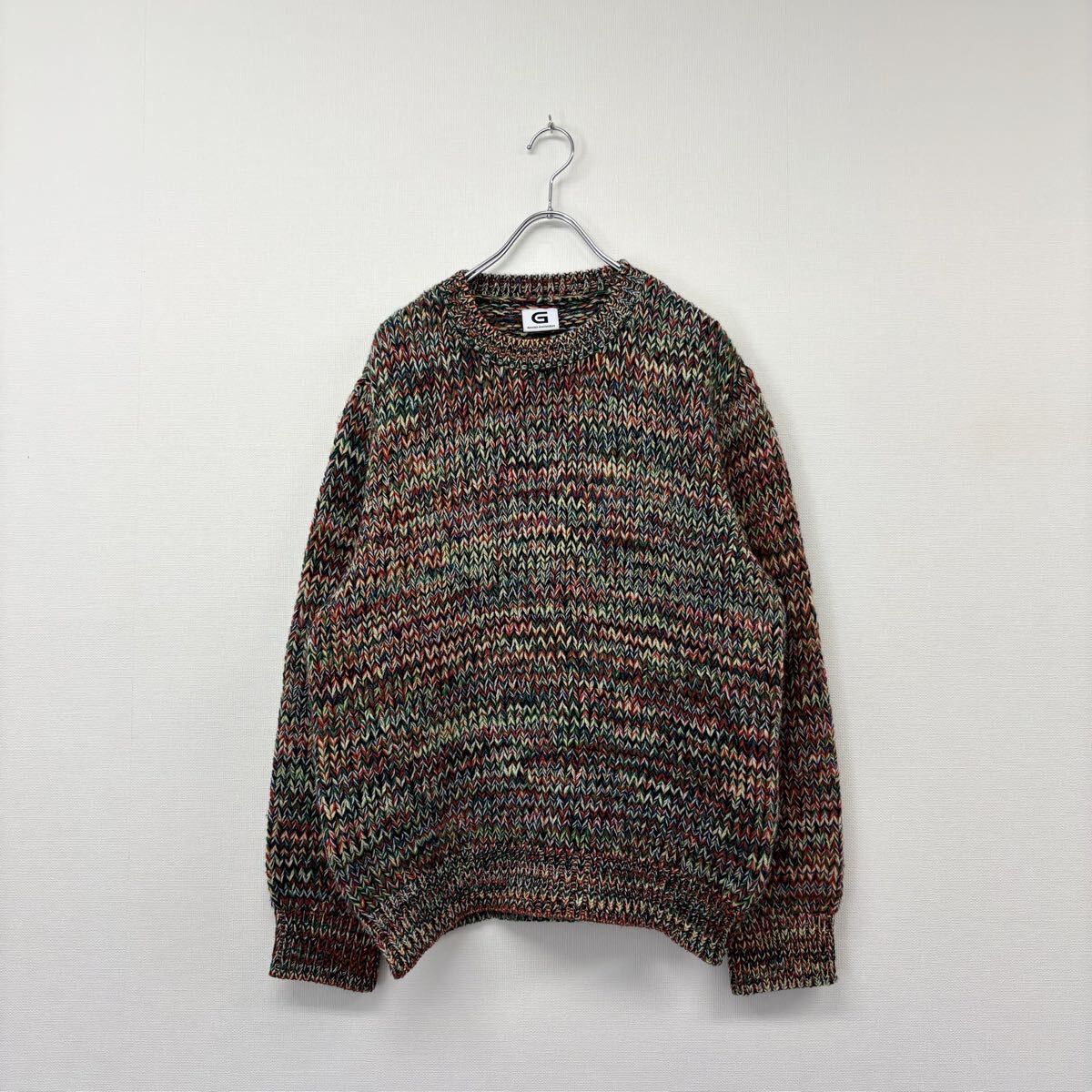 GADID ANONIEM マルチカラー ニット　サイズ0 中古・古着通販】gadid anoniem (ガディッド アノニム) クルーネック