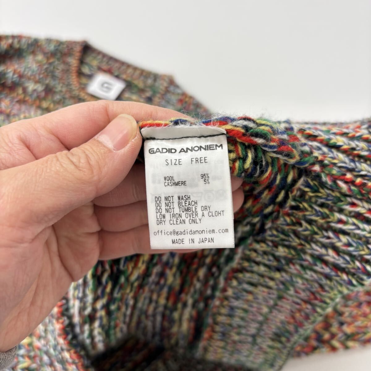 良品 GADID ANONIEM ガディッド アノニム DIDI MULTI カシミヤ