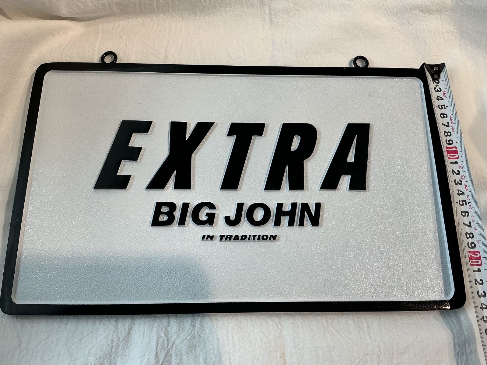 ディスプレイ看板BIG JHON EXTRA BIG JOHN 看板 約40cm 壁掛け インテリア ディスプレイ レトロ