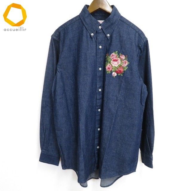 ★ KANEKO ISAO カネコイサオ 薔薇柄 長袖シャツ au ワンダフルワールド WONDERFUL WORLD カネコイサオ KANEKO ISAO