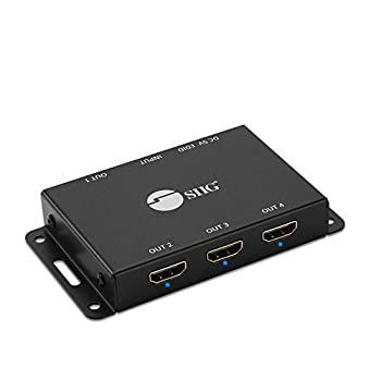 SIIG 1x4ポート HDMI 2.0スプリッター 4K 60Hz HDR コンパクト USB電源 自動スケーリング HDMIスプリッター - HDMI 2.0a HDCP 2.2 18Gbps YUV 4:
