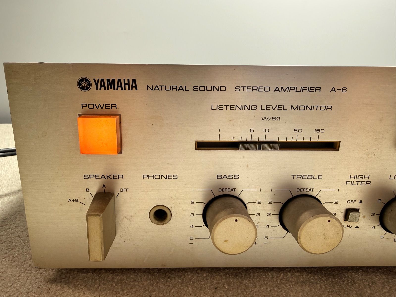 YAMAHA A-6 プリメインアンプ 音出しOK 動作確認済み ヤマハ F-76