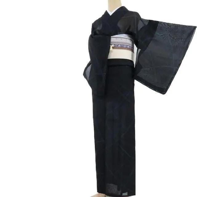 百華❀Y-656◇美品 夏着物 正絹 手縫い仕立て 紗紬 着物 単品 百華❀Y-656◇美品 夏着物 正絹 手縫い仕立て 紗紬 着物 単品