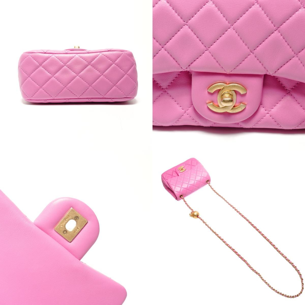 シャネル CHANEL 30番台 ミニ マトラッセ ココボール チェーン ショルダーバッグ【中古】 CHANEL シャネル ショルダーバッグ 30番台 ミニ マトラッセ ココボール