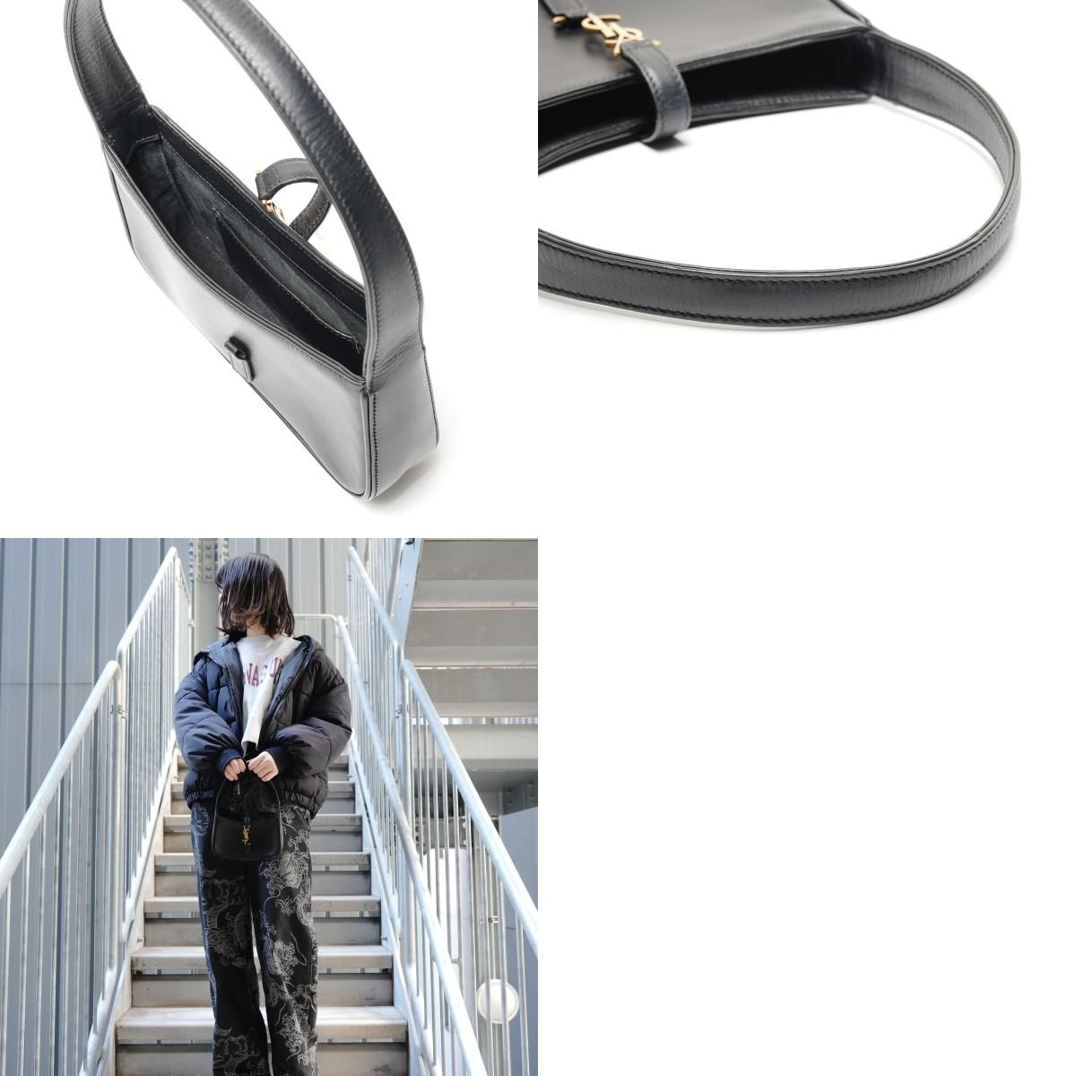 イヴ・サンローラン YSL LE5A7 ミニ レザー ホーボー 710318 ショルダーバッグ【中古】 YVES SAINT LAURENT イヴ・サンローラン ショルダーバッグ LE5A7 ミニ
