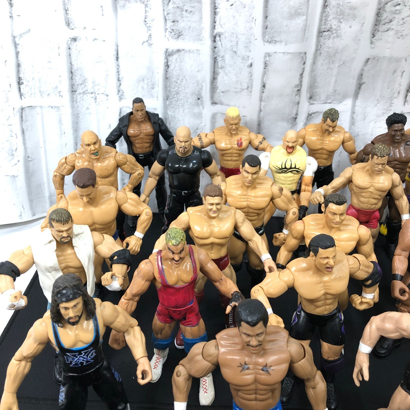 現状品】プロレス レスラー フィギュア WWE WWF 大量46体まとめセット