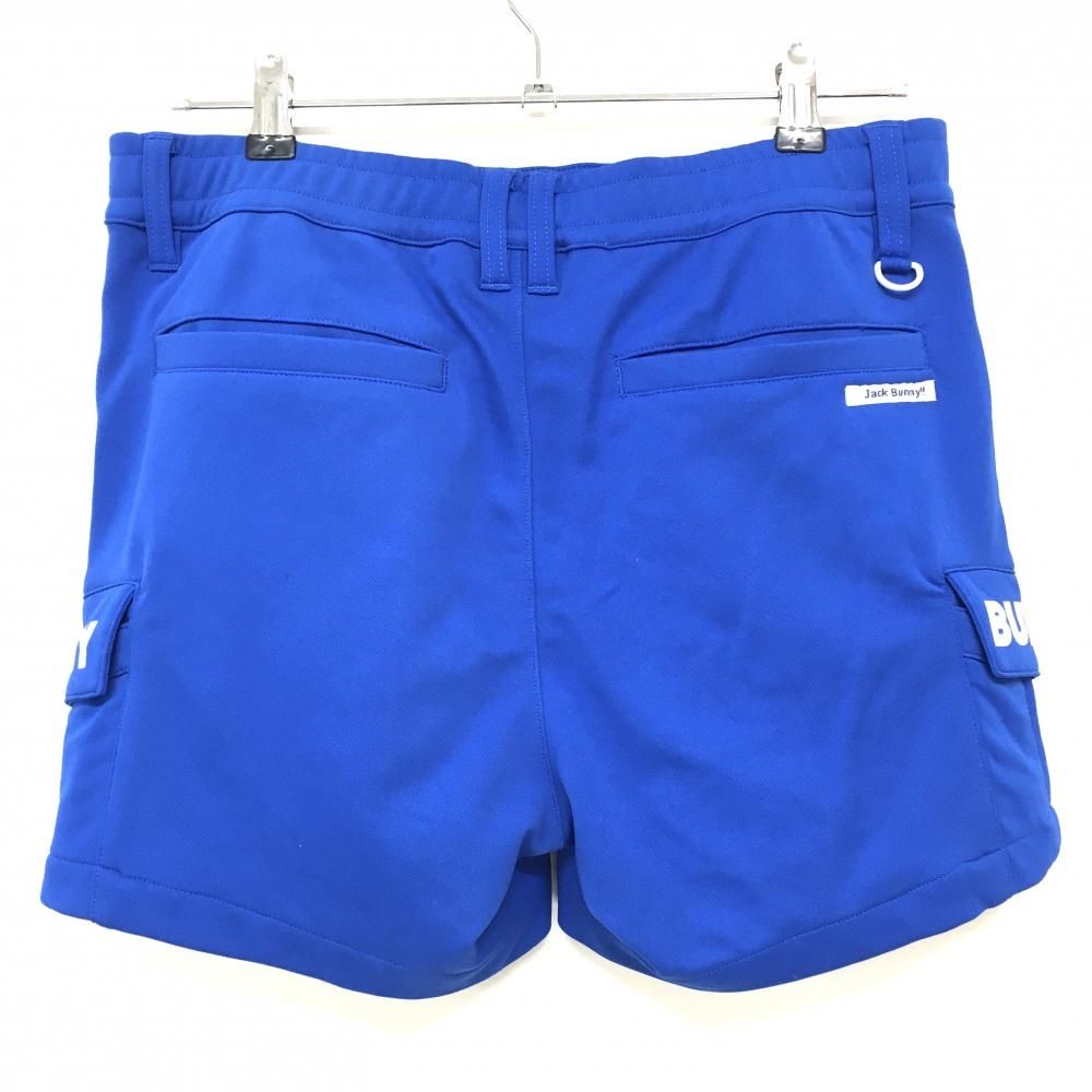 超美品】ジャックバニー ショートパンツ ブルー×白 ロゴ メンズ 4(M 