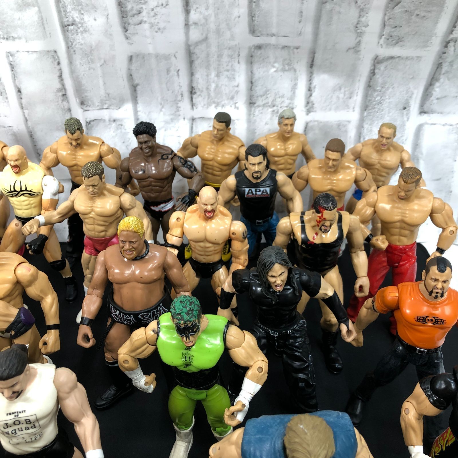 現状品】プロレス レスラー フィギュア WWE WWF 大量46体まとめセット