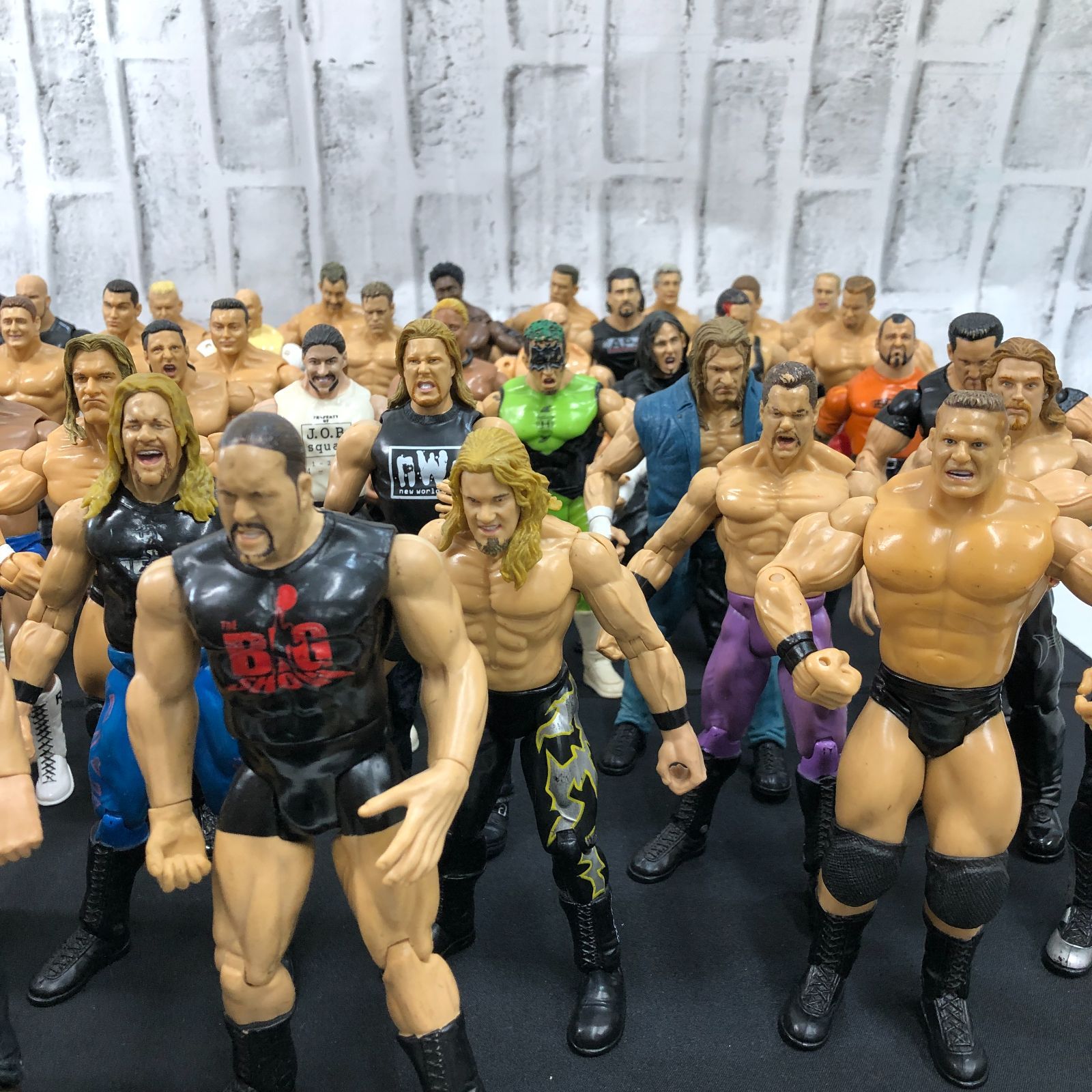 現状品】プロレス レスラー フィギュア WWE WWF 大量46体まとめセット