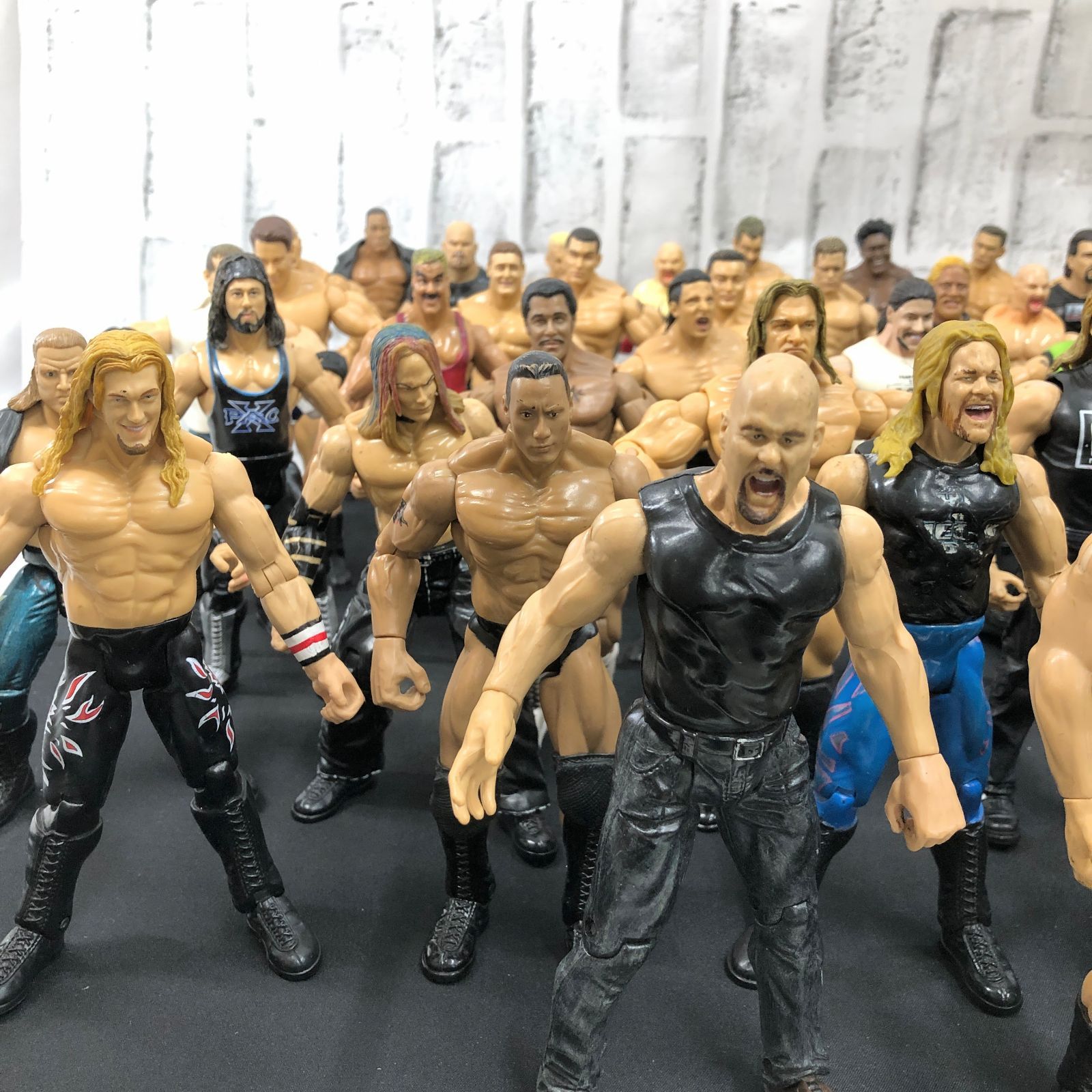 現状品】プロレス レスラー フィギュア WWE WWF 大量46体まとめセット