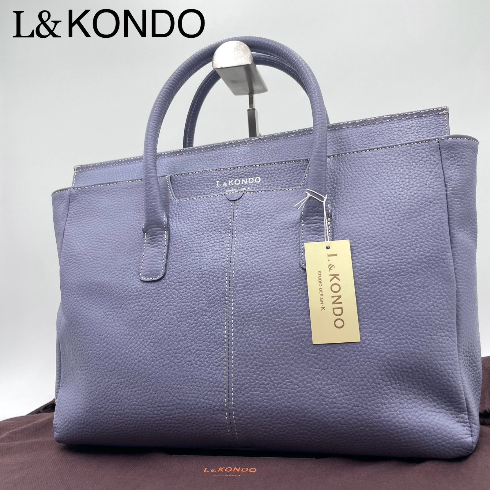 未使用級✨L&KONDO ルコンド トートバッグ ハンドバッグ シュリンク 