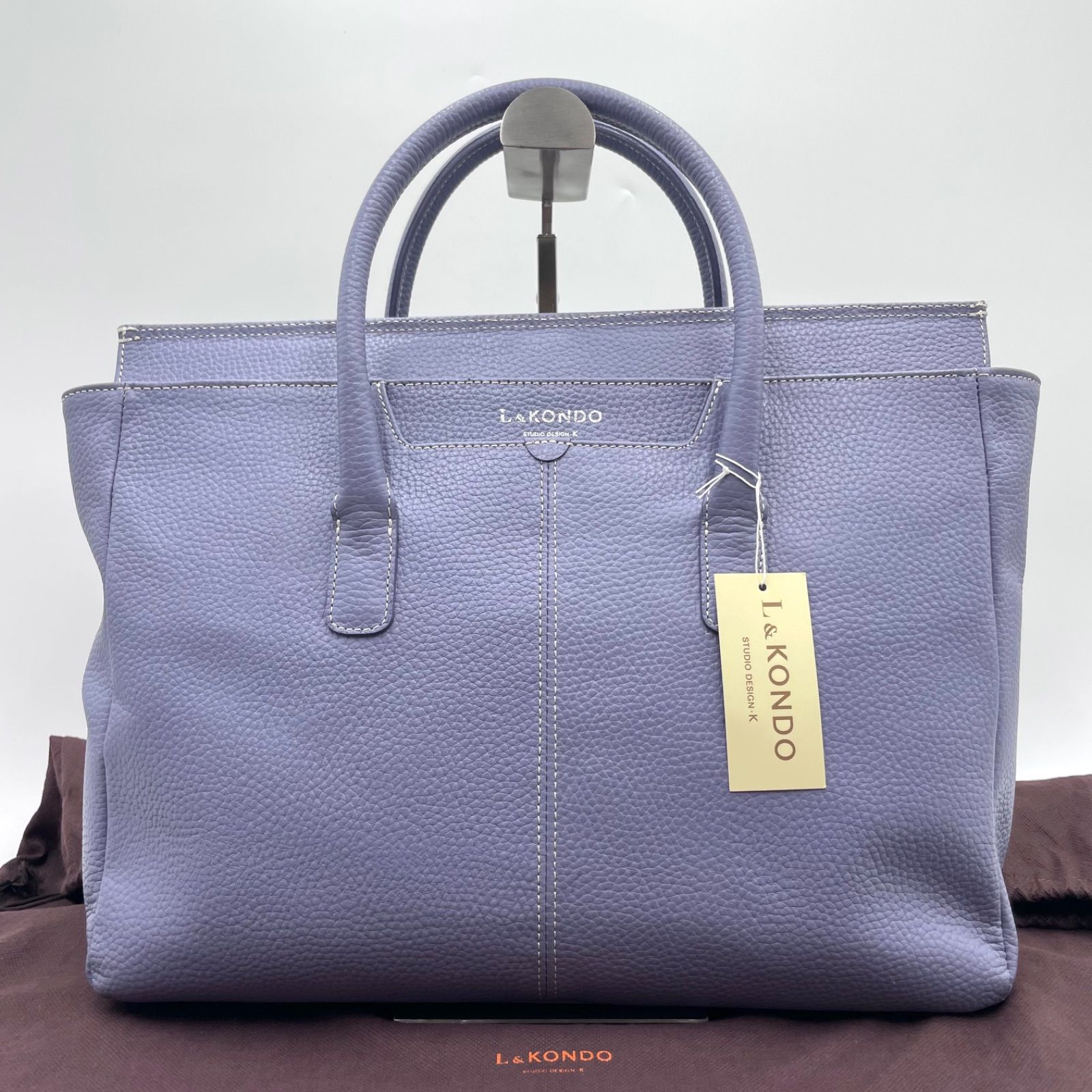 未使用級✨L&KONDO ルコンド トートバッグ ハンドバッグ シュリンク 
