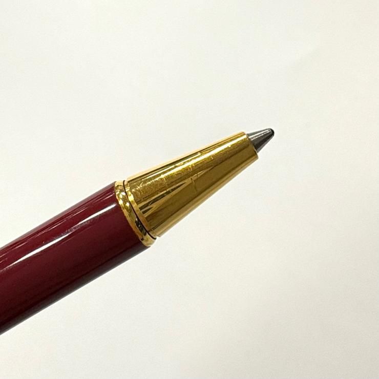 CARTIER マスト ドゥ カルティエ ツイスト式 ボールペン ボルドー 黒インク 鑑定済み 正規品 カルティエ CARTIER マスト ドゥ カルティエ ツイスト式 ボールペン ボルドー 黒