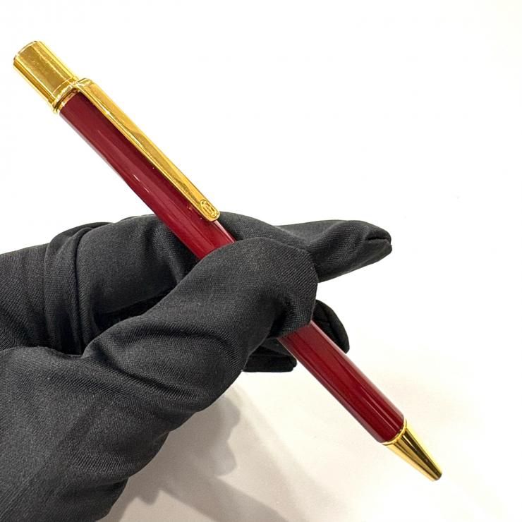 CARTIER マスト ドゥ カルティエ ツイスト式 ボールペン ボルドー 黒