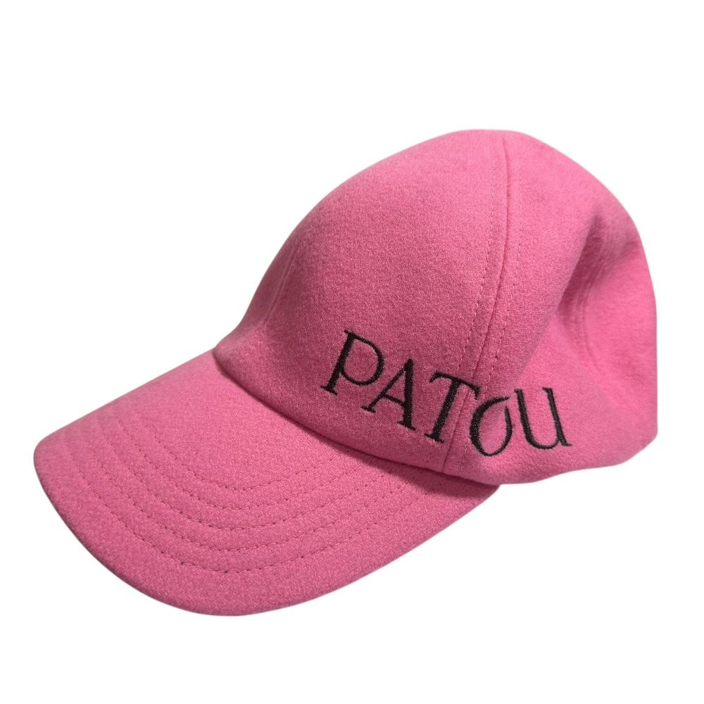 PATOU ピンク ベースボールキャップ 新品未使用 新品同様 22AW PATOU パトゥ ロゴ刺繍 キャップ 帽子 XS-S ピンク