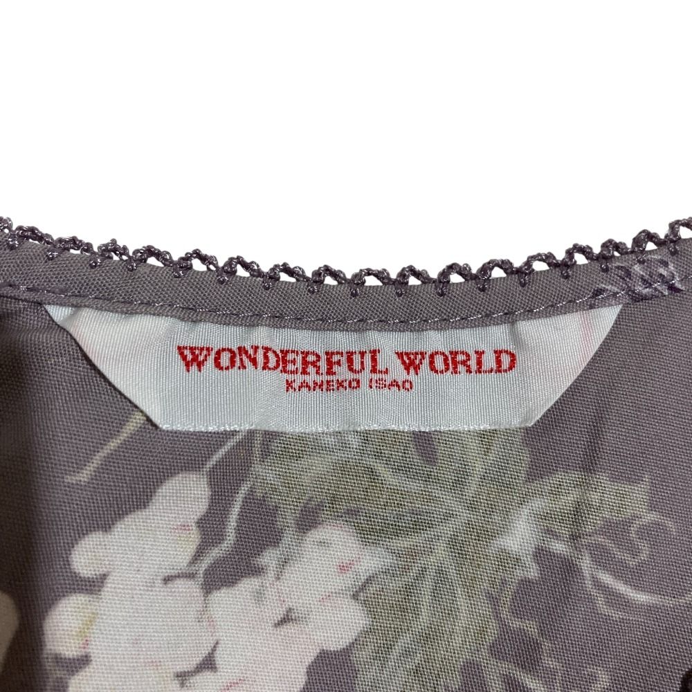 美品 WONDERFUL WORLD ワンダフルワールド ピコフリル フラワー
