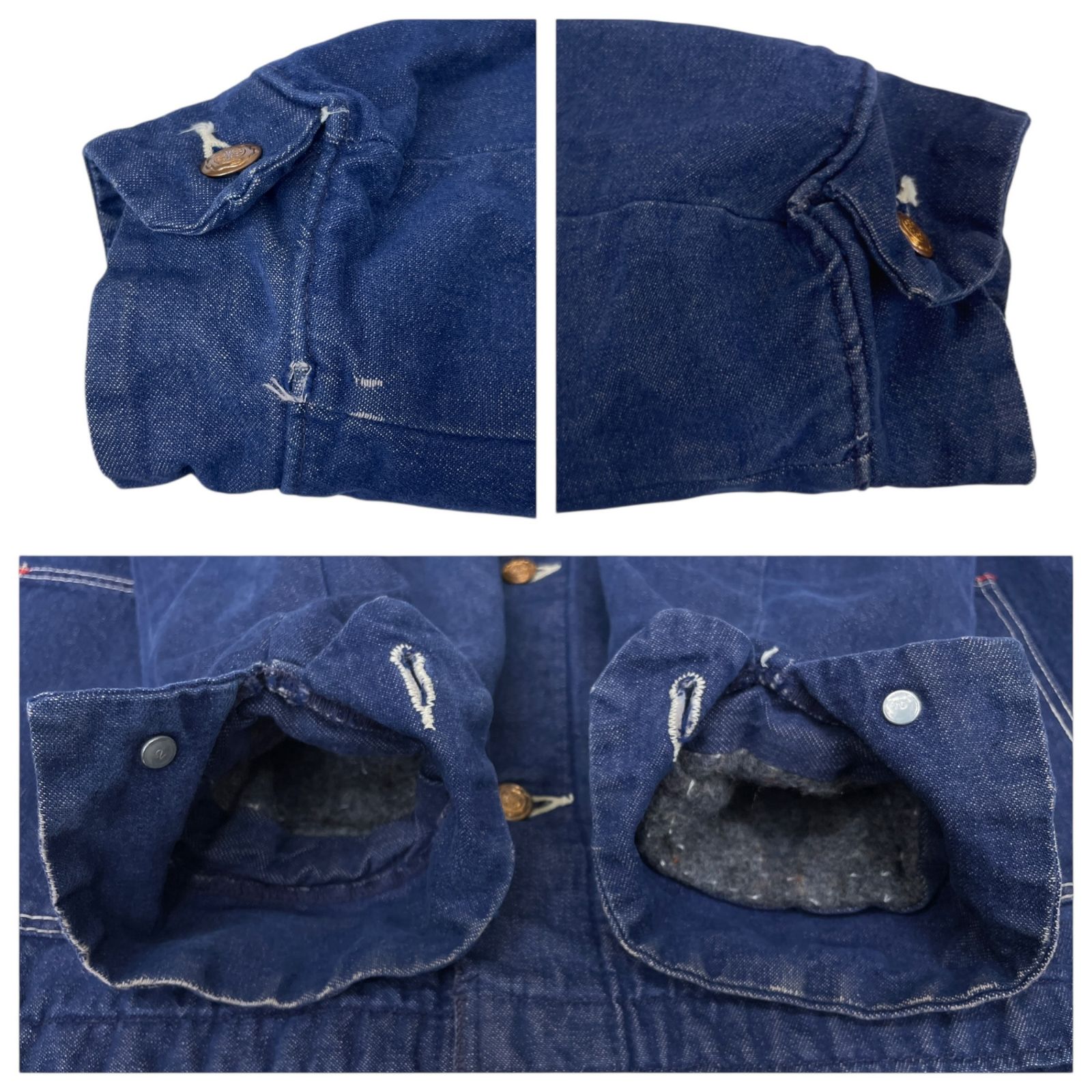 WRANGLER (ラングラー) デニムカバーオール チョアコート ブランケット 